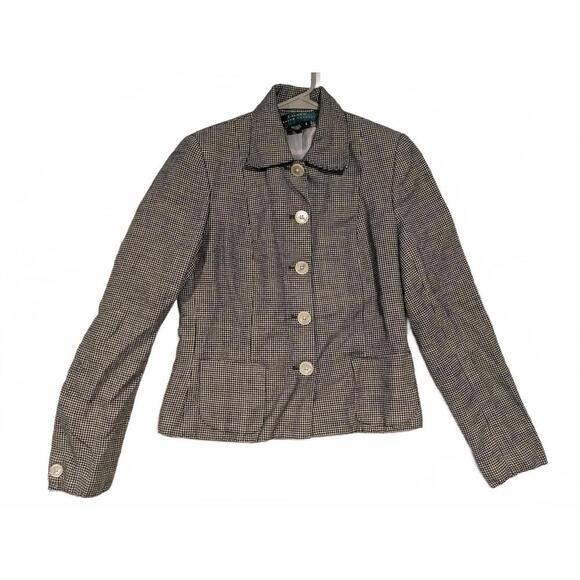 Lauren Ralph Lauren Jackets & Blazers - Lauren Ralph Lauren Stylish Houndstooth Patterned Jacket
